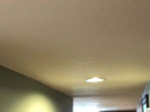 knockdown texture on basement ceiling