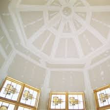 high ceiling with many inside corner joints